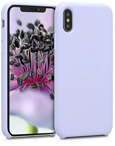 kwmobile Housse Compatible avec Apple iPhone X Coque - Housse de téléphone Protection Souple en TPU Silicone - Violet Pastel
