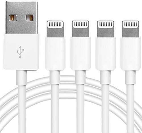 4Pack Original Apple MFi Certified Charger Lightning to USB Charging Cable Cord Compatible iPhone 14/13/12/11 Pro/11/XS MAX/XR/8/7/6s Plus,iPad Pro/Air/Mini,iPod Touch (3.3ft)
