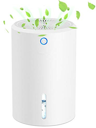 LTLWSH Deshumidificador Eléctrico 900mL - Mini Deshumidificador de Aire Compacto y Portátil, Últra Silencioso y Bajo Consumo, Apagado Automático hasta 20㎡ para Hogar Cocina Baño Armarios Garaje