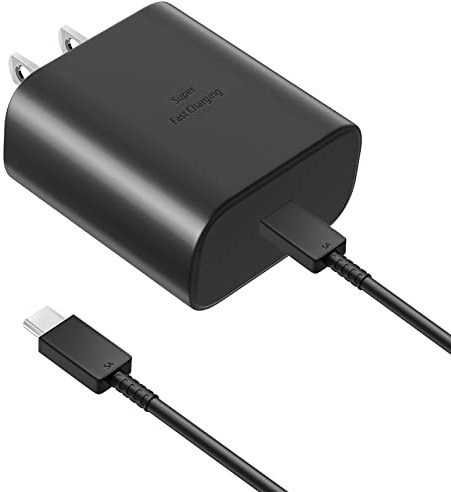 45W Super Fast Charger USB Type C Charger Cord 6.6FT with Android Phone Charger Fast Charging Block for Samsung Galaxy S26/S26 Ultra/S26+/S25/S25 Ultra/S25+/S24/S23/S22/S20/S21/Note 20/Note 10, Black