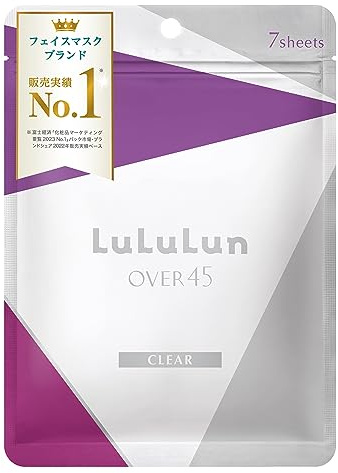 Lululun 7 st, över 45 klar ansiktsmask, firmness och lyster hudvård för dam och herr, irisblå