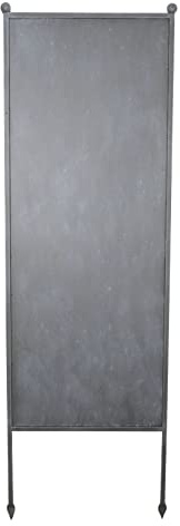 finehomegarden Stele Metall grau Sichtschutz Uni Windschutz Dekowand GartenDeko B64cm H205cm