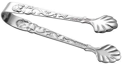 FELTECHELECTR Rose Ice Cube Clip Stainless Steel Multipurpose Food Tong for Kitchen Cube Small for Coffee Shop and Restaurant Use