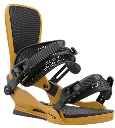 Union STR - Fijaciones para tabla de snowboard, talla M: EE. UU. para hombre 8-10, mostaza
