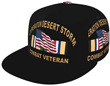 Baseballmütze Kampfveteran Der Operation Desert Storm Sonnenblende Mütze Casual Capatmungsaktive Mütze Retro Baseballkappe Für Herren, Running, Tennis