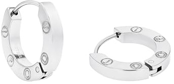 JOOP! Creolen Damen Ohrschmuck, Silber, Kommt in Schmuck Geschenk Box