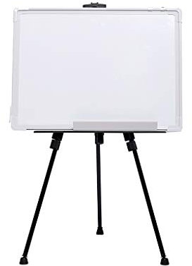 DLAZUM Whiteboard, magnetisch, trocken abwischbar, Stativtyp, faltbar, Mobile Schreibtafel, Büro, Besprechungspräsentationstafel, Graffiti-Staffelei für Kinder (45 x 60 cm)