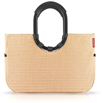 REISENTHEL OS7079 LOOPSHOPPER M FRAME Gym Bag Unisex Adult RAFFIA BLACK Größe Unica