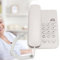 Cocoarm Corded Landline Phone, ABS Material, Wall/Table Mount, No Battery Required, UK Telephone Line (White)