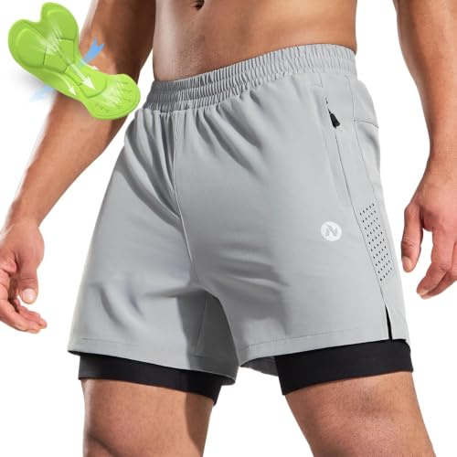 Nepest Men's Mountain Bike Shorts 4D Padded for Cycling, Zipper Pockets | MTB Shorts with Padding for Biking, Lightweight, Breathable, UPF 50+, Moisture Wicking, Reflective, Bicycle, Cycle, Riding
