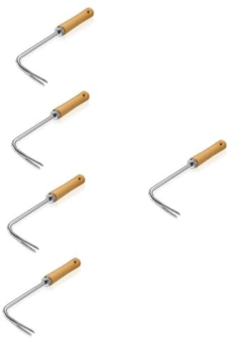 Didiseaon 5 Pièces Outils De Désherbage Manuel Tondeuse à Gazon Cultivateur Pot Houes De Jardin Outils De Jardinage Outil De Jardin Faucille Désherbeurs Plantes Usine Coupe-Bordures Le Fer