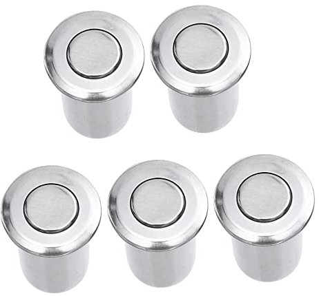 Angoily 5piezas Pestillo De Acero Inoxidable Para Puertas Cerradura De Seguridad Invisible Para Puertas Interiores y Exteriores Fácil Instalación y Uso Para Protección Hogares y