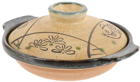 Kichvoe Cocotte En Céramique 18 Cm Casserole Pour Cuisson Homogène Résistante à Haute Température Cuisson Gaz Ustensile Ménager Pour Riz Braisé Et Bibimbap Marmite Traditionnelle