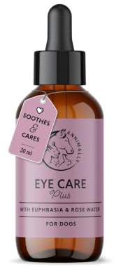 Annimally Augenpflege Plus - Natürlicher Augenreiniger für Hunde & Katzen, mit Euphrasia & Rosenwasser, 30 ml