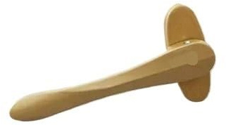 IZHAOGJING Fenstergriff, Abschliessbarer Fenstergriff Aluminiumlegierung Flügelfenster Fliegengitter Fenstergriff Falttür Schwertförmiger dünner Flacher quadratischer Stahlgriff(Gold)