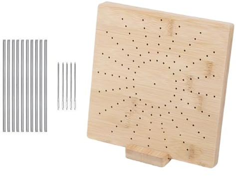 YRTUOP Tavoletta per Bloccaggio a Uncinetto,Tavolo per Bloccaggio a Maglia ad Uncetto - Accessorio in Legno con Spilli per Principianti Adulti Nonne
