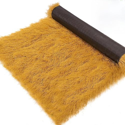 Techo Artificial De Paja Decorativa,Rollo De Paja Artificial Impermeable,Rollo De Paja De Palma Para Cabañas Mexicanas,Para Choza,Jardín,Decoración De Paredes Y Techos(1x19m(39.4x748in))