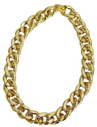 Pffiocix Popular Gold Chain Collar for Pet Cats Dog Photography Props Necklace Pet Jewelry for Birthday Party Photo Decoration Modern Jewelry