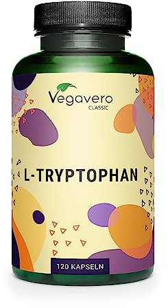 TRIPTOFANO Vegavero® | 500 mg | 100% NATURALE da Fermentazione | per Sonno e Buon Umore | Senza Additivi e no OGM | Precursore della SEROTONINA | 120 capsule | Vegan