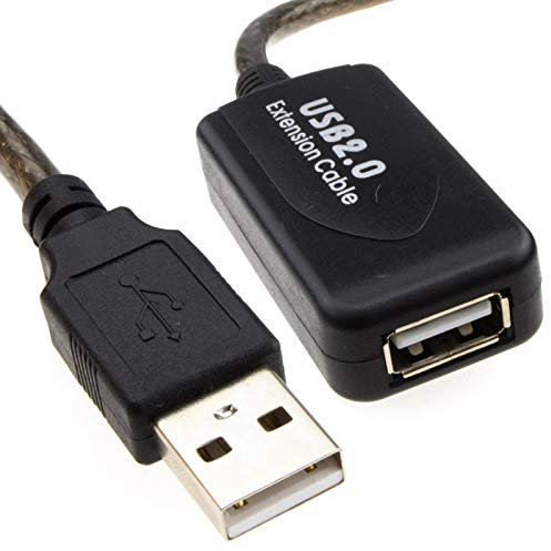 kenable USB 2.0 Hi-Speed Active Repeater Extension Cable A Plug to A Socket Lead 10m [10 metres]