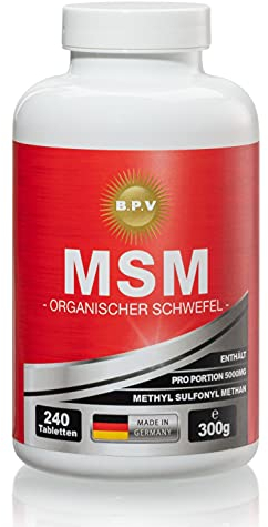 BPV - MSM 2 x 105 compresse - Zolfo organico - dose elevata 5000 mg dose giornaliera