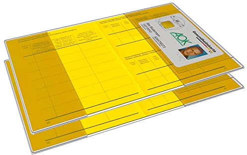 2x Reisepasshülle Schutzhülle Hülle für Reisepass bis 2017 Impfpasshülle Impfpass Etui 199mm x 135mm faltbar mit Kartenfach Impfpass Hülle Schutzhülle für Impfausweis ab 2015 (2 Stück transparent)