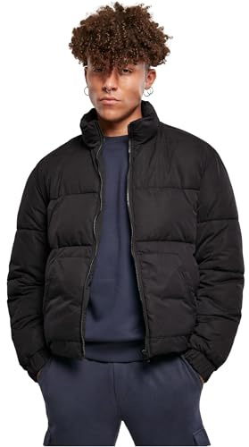 Urban Classics Cropped Puffer Jacka för män, svart, XXL
