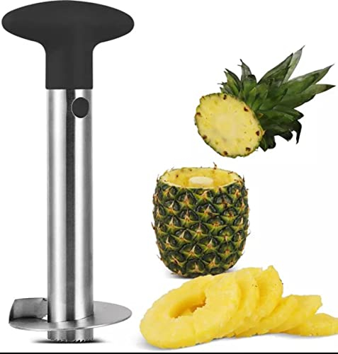 Stainless Steel Pineapple Slicer and Corer, Upgraded Thicker Blade, Durable Pineapple Cutter and Peeler