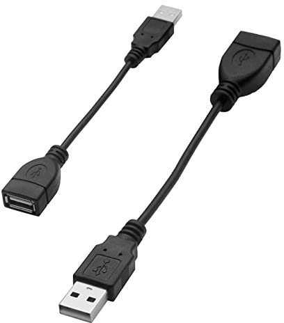 delr cable USB | Extensión USB 2.0 macho a hembra, extensión USB Multi-longitud para cámara web, auriculares VR, impresora, disco duro, etc