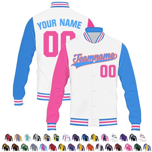 Busparst Giacca College Personalizzata Giacca Letterman Personalizzata Giacca Bomber da Baseball College da Uomo Personalizzata da Donna