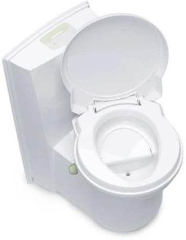 Thetford Trockentrenntoilette, Kunststoff, Kompakt, Weiß, 60,3 x 41,7 x 75 cm, 7,5L Urintank/7L Kottank, 8 kg, mit elektrischer Füllstandsanzeige
