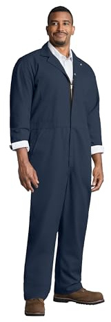 Red Kap Men's Twill Action Back Coverall, Navy, 42