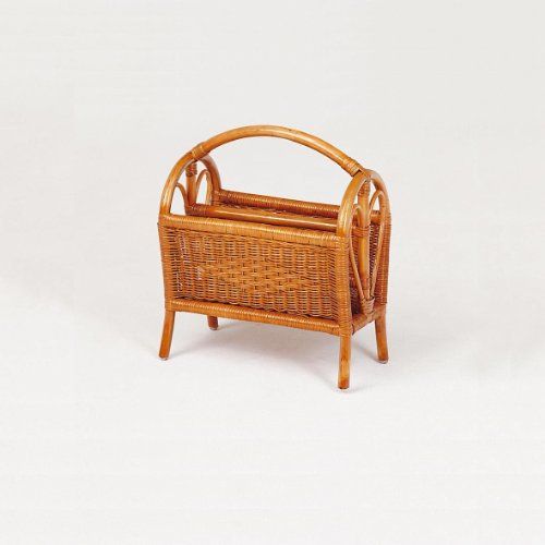 Hansen Rattan-Zeitungsständer 3847/F610 Honig gebeizt B 45 T 26 H 45 cm