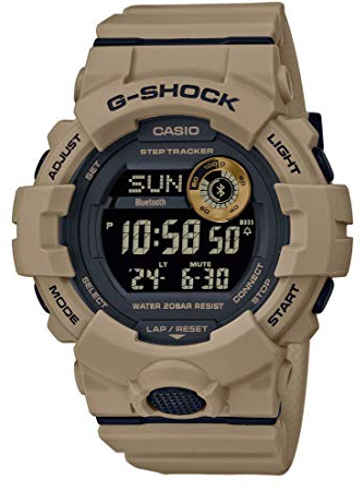 Casio Mens Digital Quartz Watch with Plastic Strap GBD-800UC-5ER, Beige