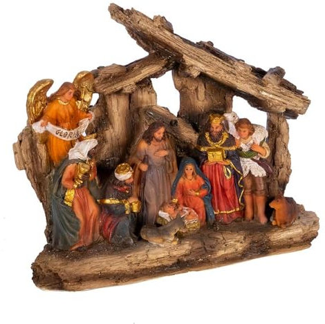 Kurt S. Adler Nativity Set, Multicolor, 7 Tall