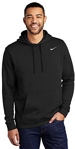 Nike Club Fleece Hoodie (Small) Black/White