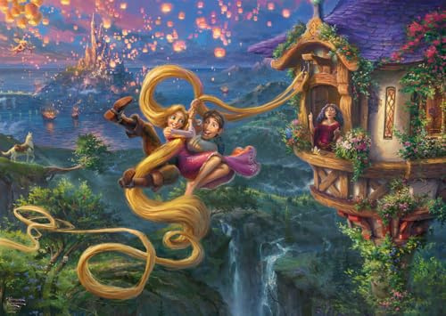 Schmidt 58034 Thomas Kinkade Disney Rapunzel Puzzle, 1000 Teile | Tangled up in Love