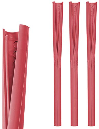 HELY ClickStraw Strohhalm-Set – Trinkhalme wiederverwendbar aus recycelbarem Kunststoff, Mehrweg-Halme Made in Germany, in Rose, Länge 190 mm, 3er Pack | Trinkhalme wiederverwendbar, recycelbarer Kunststoff, Made in Germany