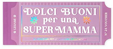 Legami - Block mit 24 Gutscheinen für die Mutter in italienischer Sprache, mit Aktivitäten für die Familie, Coupon mit Perforation, Geschenkidee, Thema Mama, 20,3 x 8,4 cm