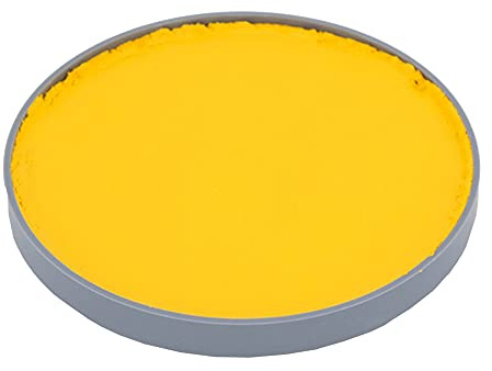 Grimas Water-Make-Up, 25ml Wasserschminke, Farbe gelb 201, professionelle Körperfarbe, schnelltrockend und sehr hautschonend, ideal fürs Kinderschminken, Karneval und Halloween, auf Wasserbasis