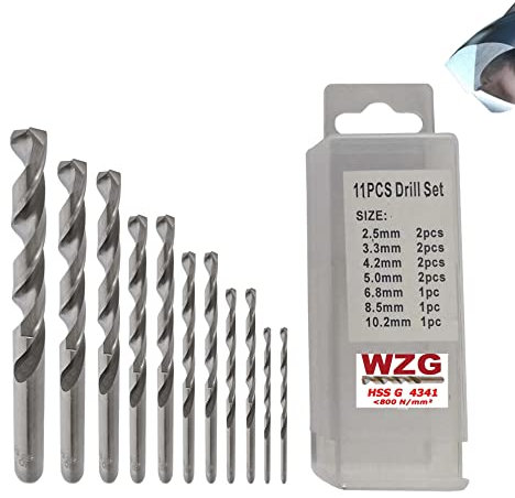 Kernlochbohrer Bohrer Metall Spiralbohrer 2,5/M3-10,2/M12 Set HSS GN Bitte Größe wählen!! (8,5mm M10, 5 stück)