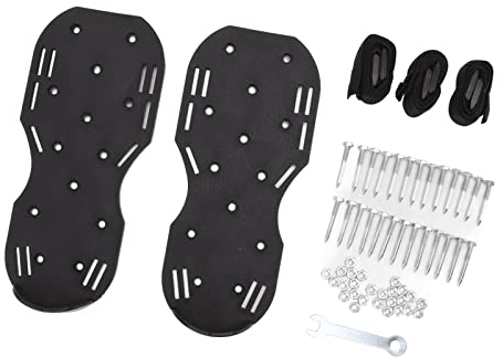TOPINCN Aerating Shoes, Upgraded Strap Manual Lawn Aerators, Heavy Duty Lawn Spiker Aerator Fits All Shoes Lawn Scarifier Aerator, Lawn Aerator Shoes Yard Patio Lawn Garden Manual