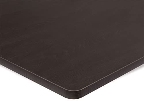 ESMART TPL-126E MDF-Schreibtischplatte | 120 × 60 × 2,5 cm, Ebenholz-Dekor, kratzfest, PVC-beschichtet, pflegeleicht, belastbar bis 120 kg