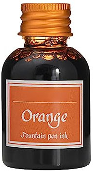 IOIUSKKU 30ML Colorful Fountain Pen Ink Refilling Inks Stationery Accessory School Office for Household Study Room Classroom, Orange