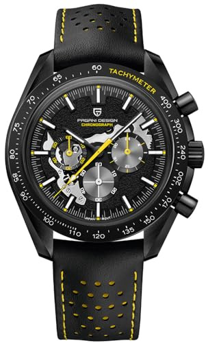 Pagani Design PD1779 Mond zurück Herrenuhren Luxus Quarzuhr Männer Skeleton Sport Chronograph AR Saphirglas Armbanduhr