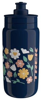 Trek Fly Floral Fahrrad Trinkflasche 550ml blau/gelb