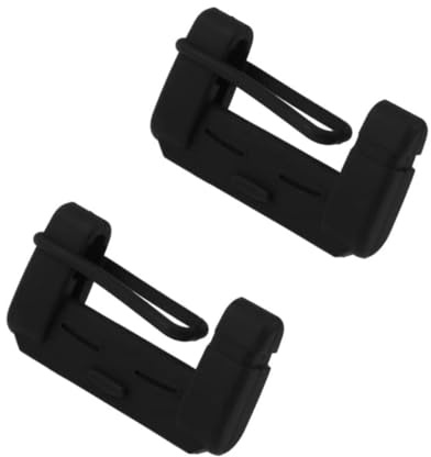 Msagkah 2PCS Silikonhülle für Auto-Sicherheitsgurtschnalle, Weiche und Langlebige Silicongurt-Schutz für Autorücksitz, 2PCS Schutzhülle für Rücksitz (Schwarz)