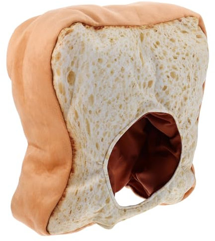 Vaguelly Toast Hut kindermütze kinder kappe weihnachsgeschenk geburtstagsmitgebsl Essenskissen Food- Spaß kinderspielzeug bezaubernde Kopfbedeckung DIY-Fotografie-Kappe PP Baumwolle