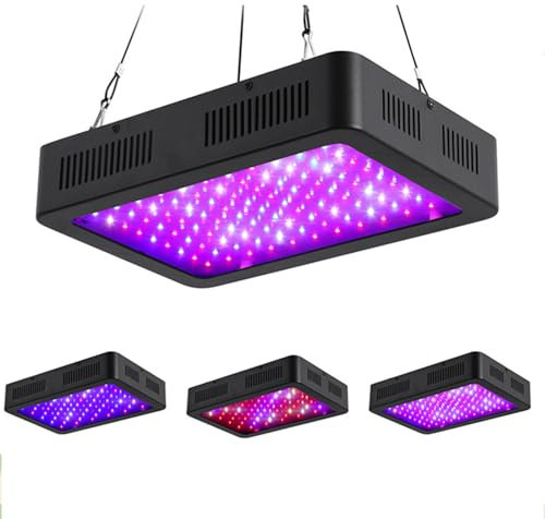 Full Spectrum Grow Lights with 3 Lighting Modes for Indoor Plants 1000W LED Plant Growing Lamps for Vegetables Flowers and Herbs in Greenhouse