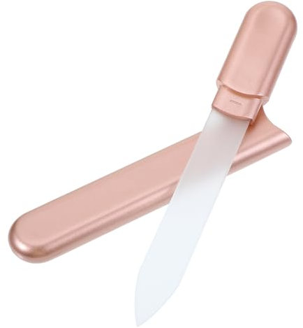 Glasnagelfeile Glas Nagelfeile Mit Etui Kristall Nagelfeilen Roségold Nail File Transparente Nagelfeile Doppelseitig Geätzt Nagelfeilen Dicke Glas Fingernagelfeile Für Nagelpflege